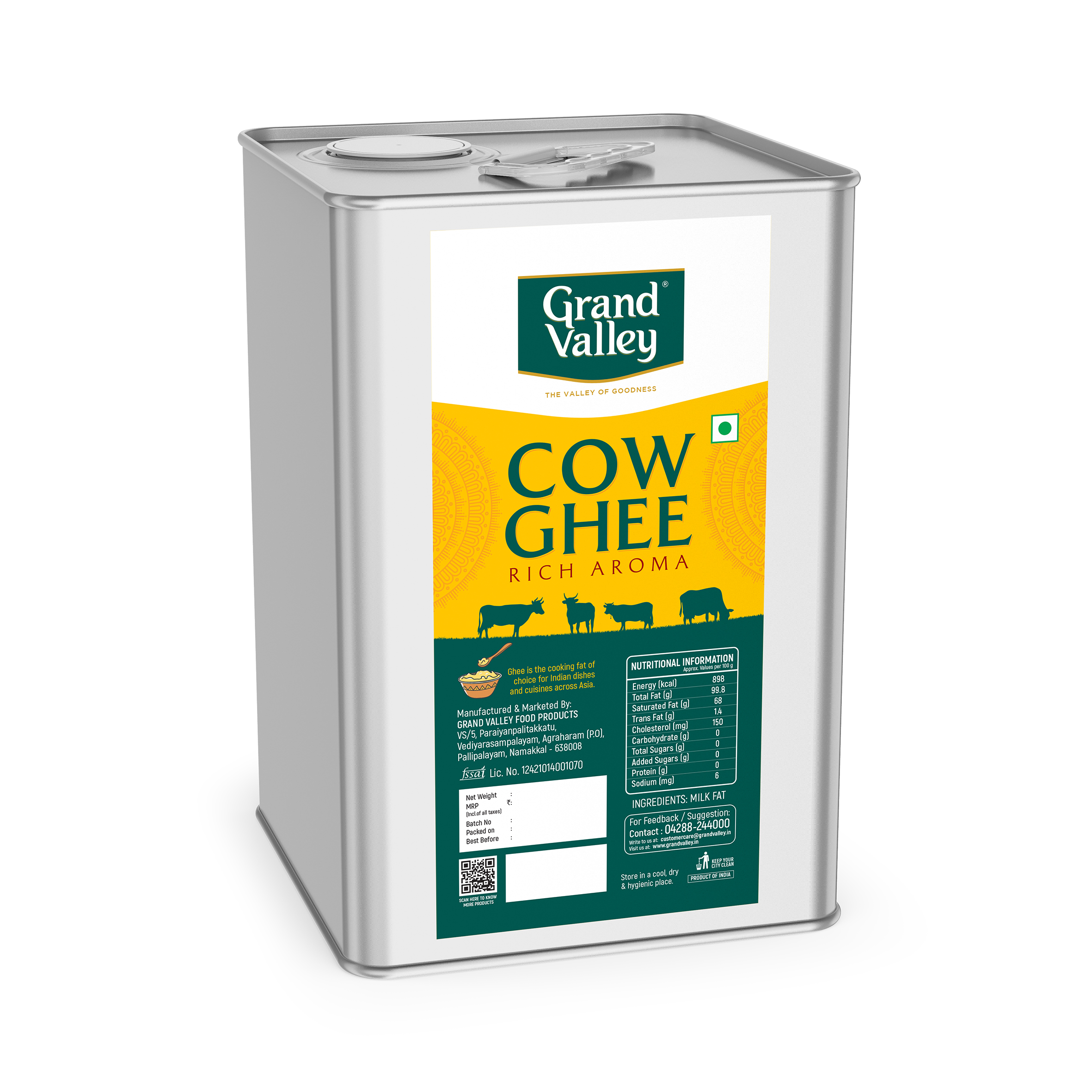 Grand Valley Ghee 15 Ltr